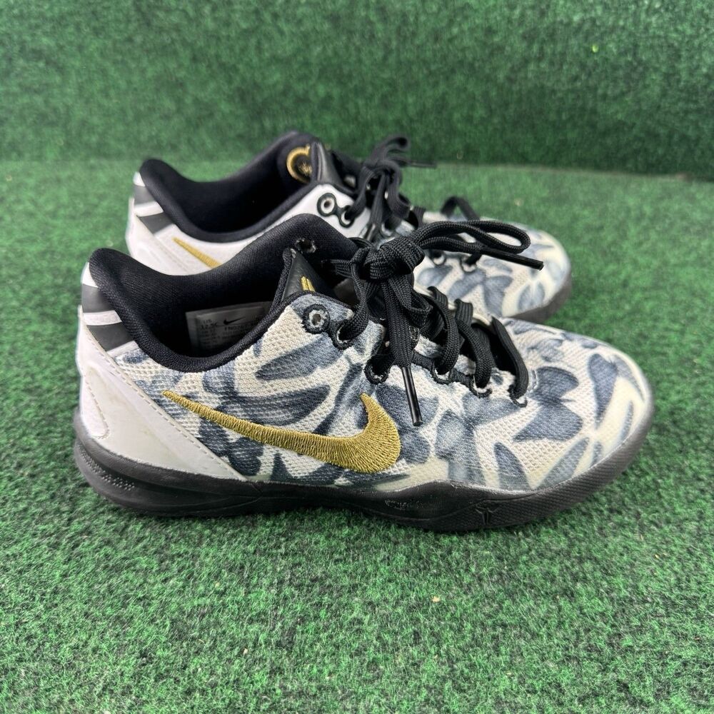 Nike Kobe 8 Protro Mambacita White Gold Black FN0267-102 Kids Size 12.5C